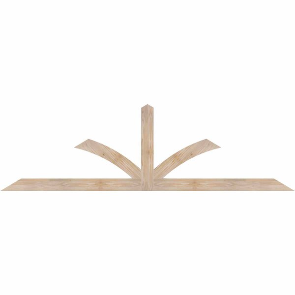 Ekena Millwork Richland Smooth Timber Gable Bracket, Douglas Fir, 84"W x 24"H x 1 1/2"D x 3 1/2"F, 7/12 Pitch GBW084X24X0204RIC00SDF - main